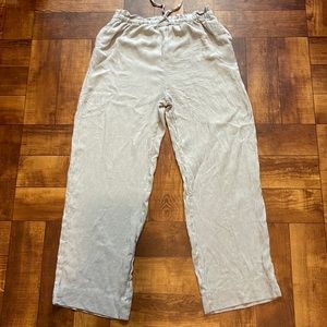 Liz Claiborne wide leg striped Rayon/Acetate Pants